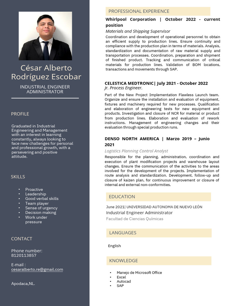 CV-Cesar-Rodriguez ENG.pdf-1 | PDF | Business