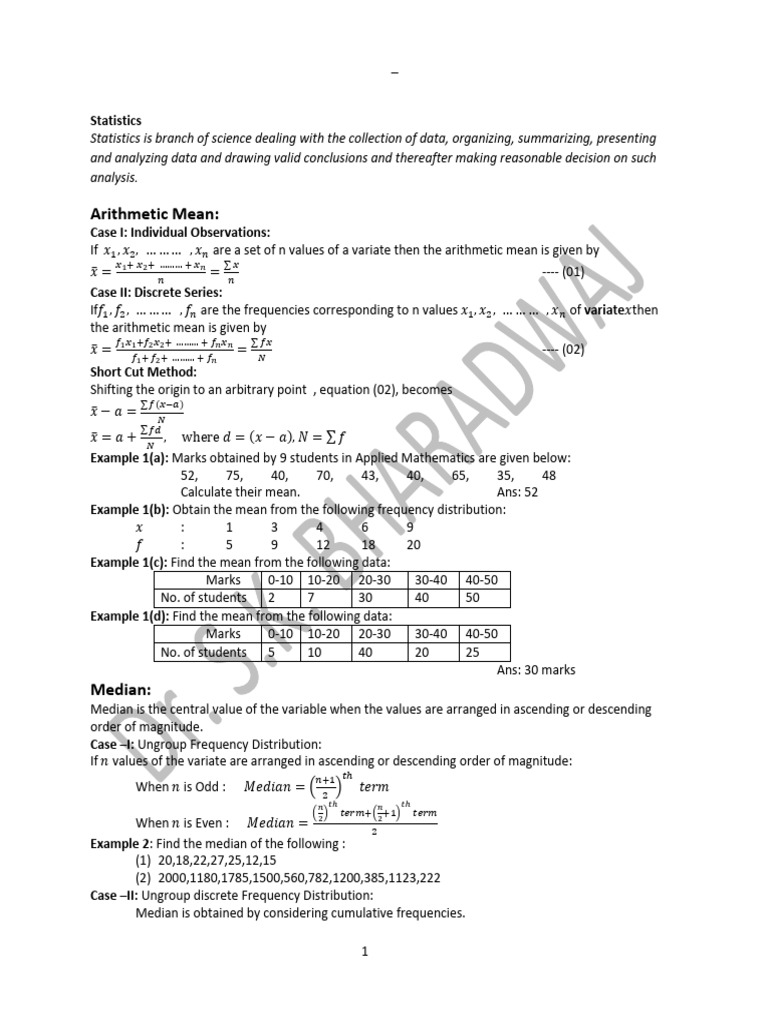 V Unit NOTES | PDF | Probability Distribution | Random Variable