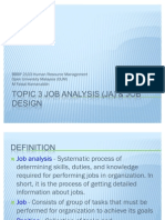 Topic 3 Job Analysis & Design