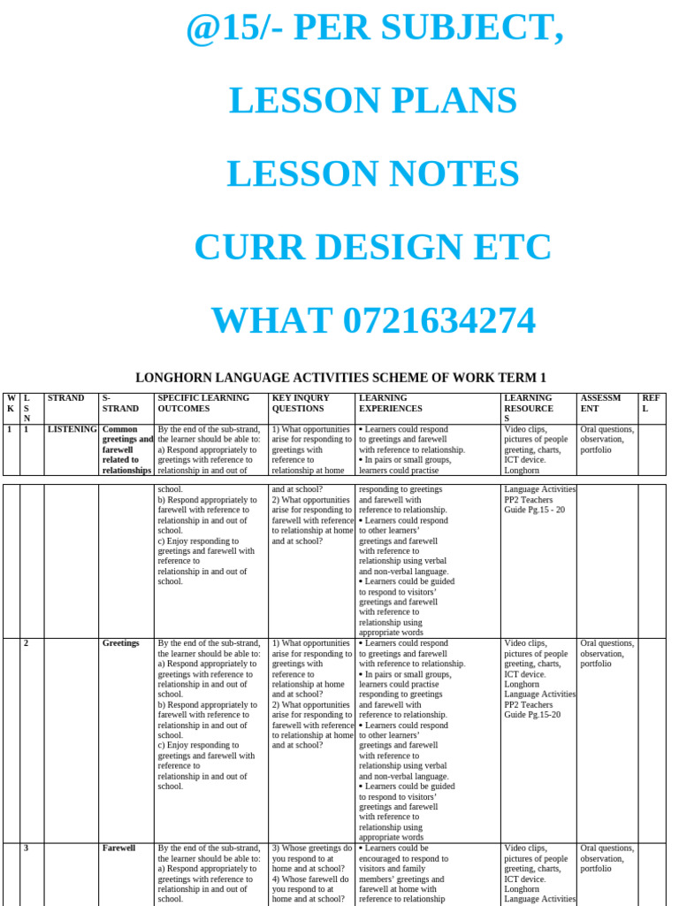 PP2 Language Activities Overview | PDF | Educational Technology | Learning