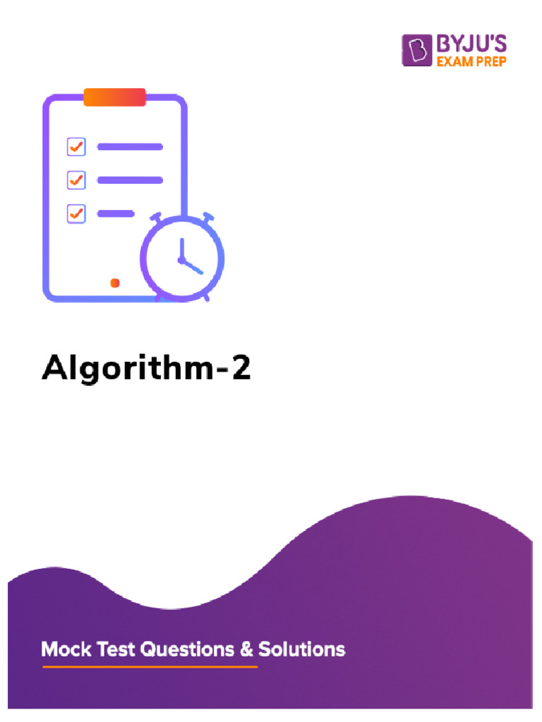 Mock 41146 1710956049550 | PDF | Algorithms | Theoretical Computer Science