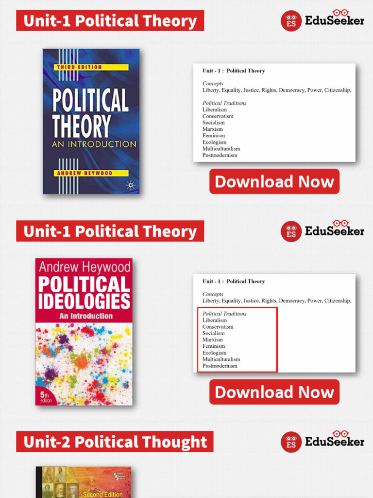 Free UGC NET Political Science Books | PDF