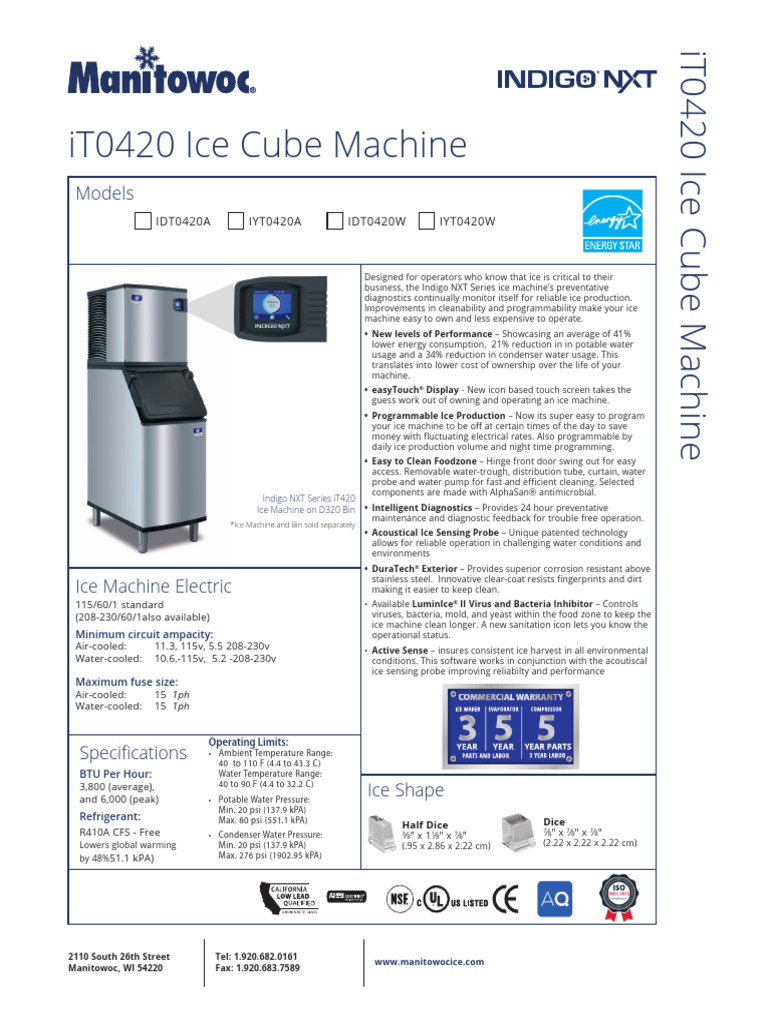 12.1 Ice Maker For Soda Machine | PDF | Water | Ice