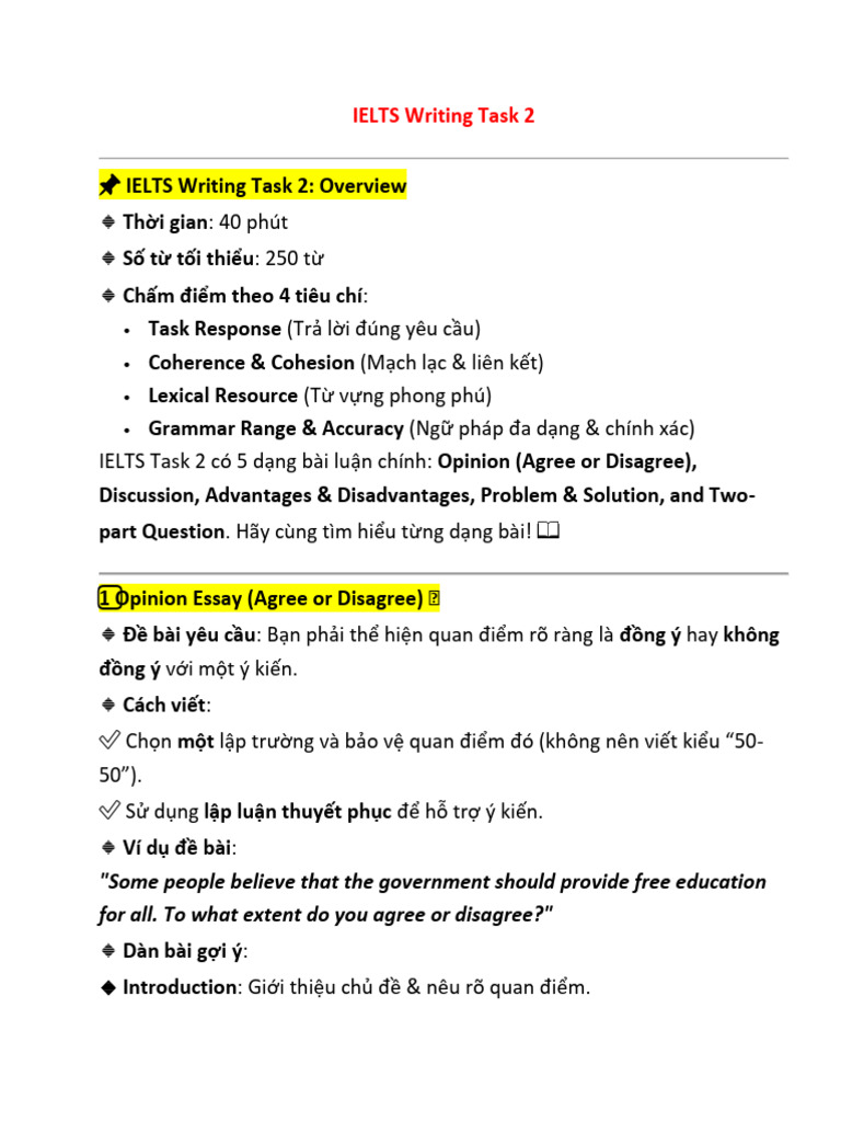 IELTS Writing Task 2 | PDF