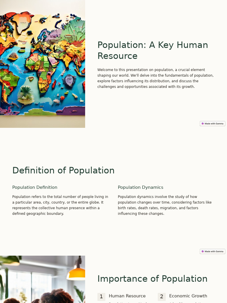 Understanding Population Dynamics and Impact | PDF | Population Growth ...