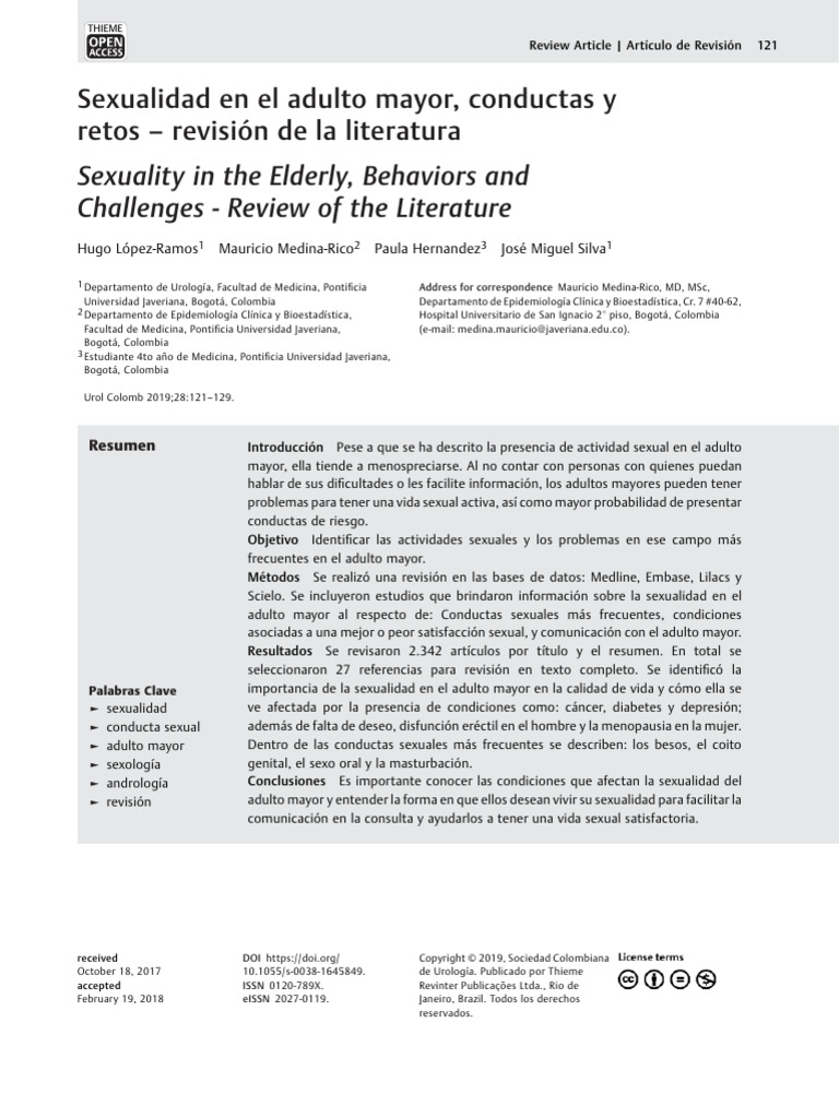 Conductas y Retos Sexualidad Del Adulto Mayor | PDF | Adultos | Vejez