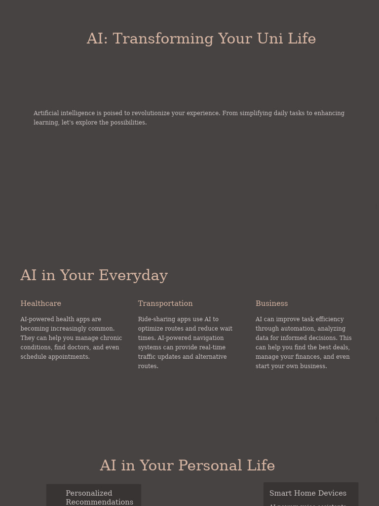 AI Enhancing University Life Experience | PDF | Artificial Intelligence ...