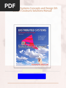 Distributed Systems Concepts and Design 5th Edition Coulouris Solutions Manual PDF Download Full Book with All Chapters