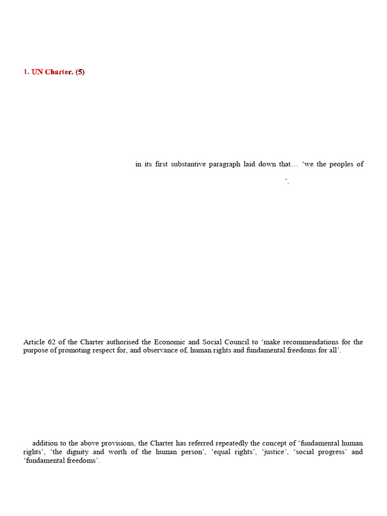 Human Rights Law Unit 2 | PDF | Human Rights | Treaty