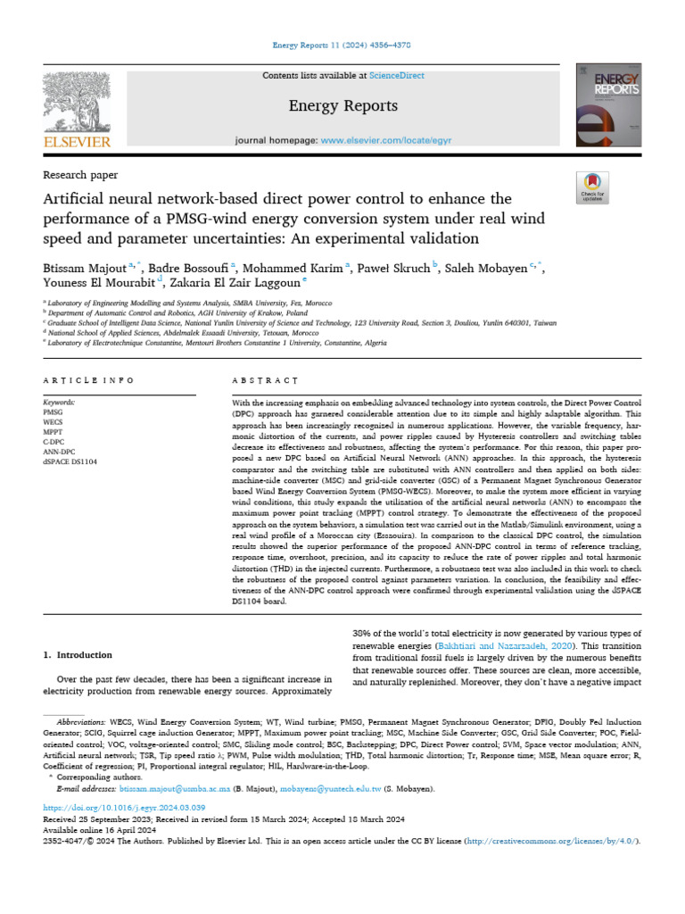 Artificial Neural Network-Based Direct Power Control To Enhance The ...