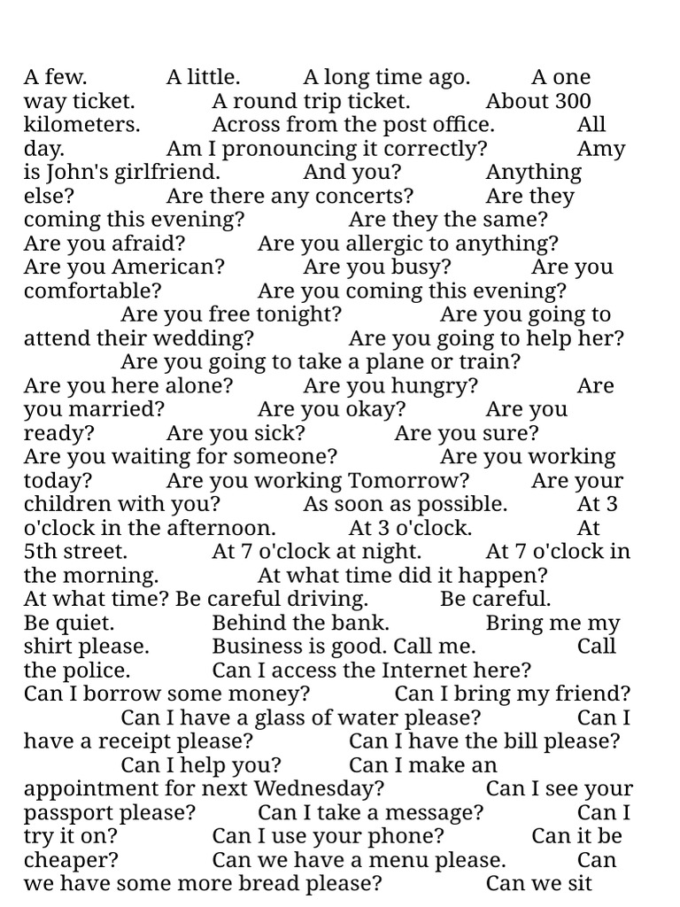 Conversational English Phrases | PDF
