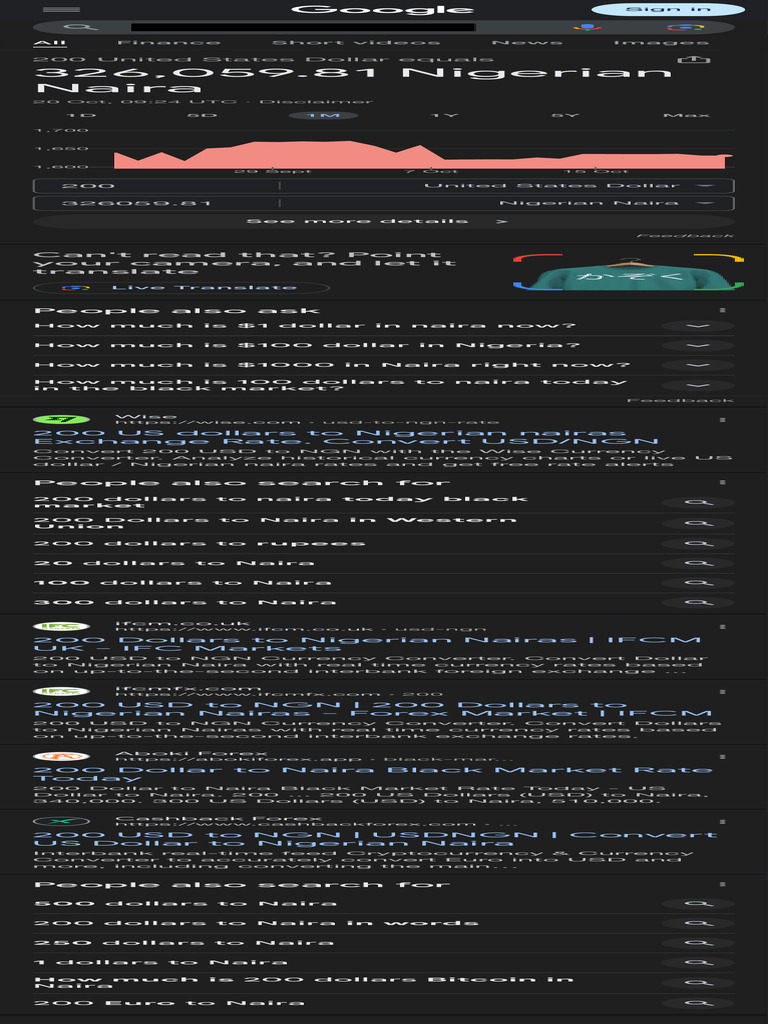 200 USD to Nigerian Naira Conversion | PDF | Foreign Exchange Market |  International Trade