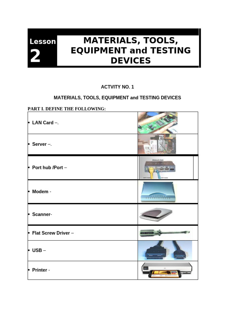 Essential Tools and Devices for Networking | PDF