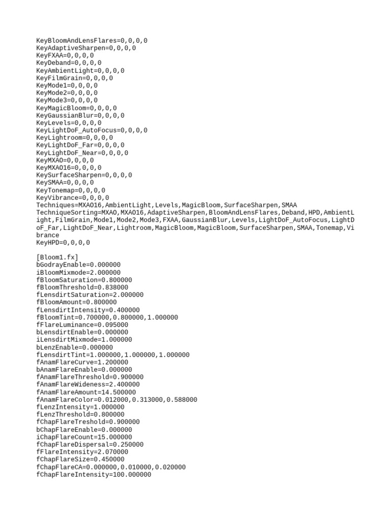 Reshade Configuration for Games | PDF