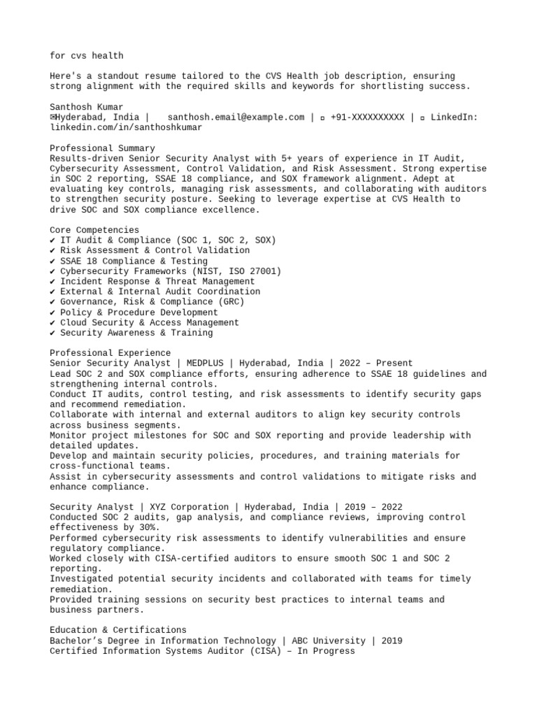For Cvs Health | PDF | Computer Security | Security