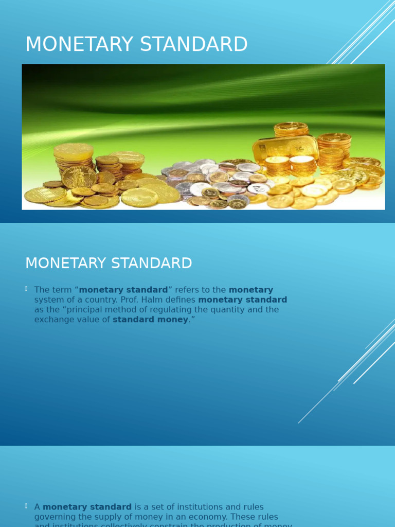 Understanding Monetary Standards | PDF | Money | Bimetallism