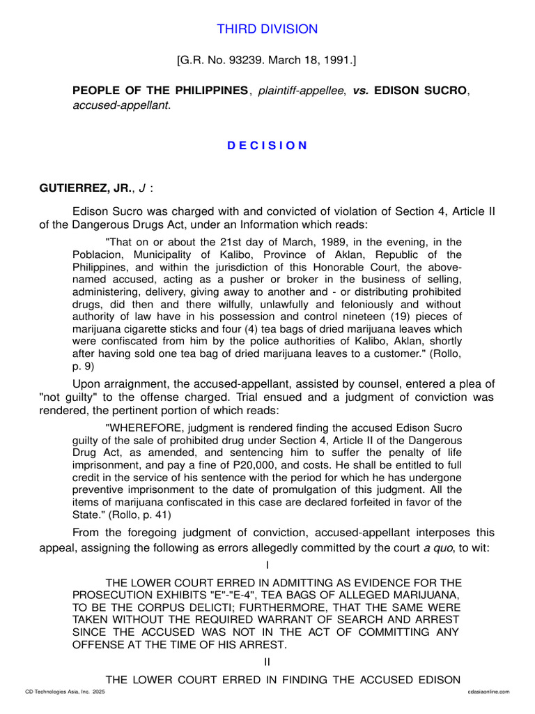 6.11 People v. Sucro | PDF | Search Warrant | Probable Cause