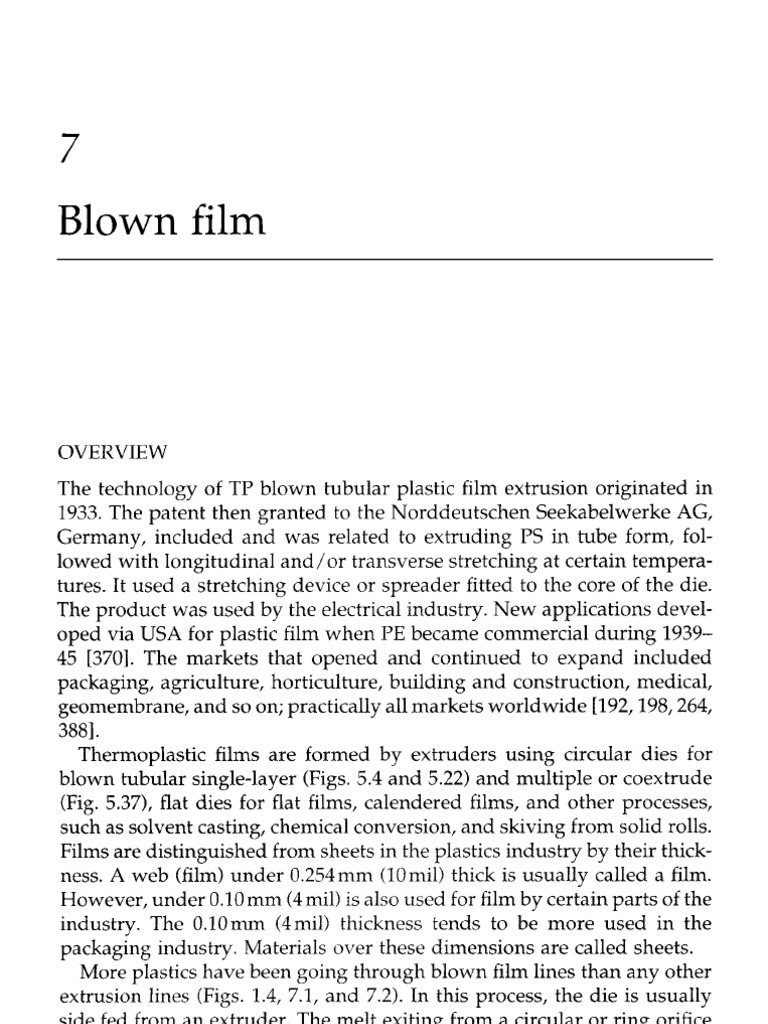 Blown Film Extrusion Scrap