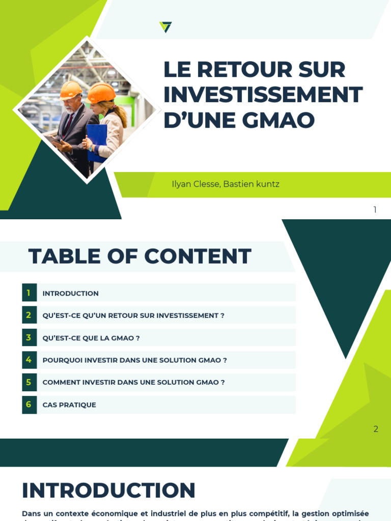 ROI d'une GMAO : Évaluation et Avantages | PDF | Cloud computing | Investir