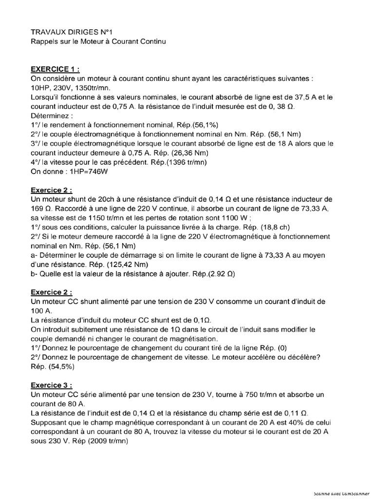 Fiche TD 1 Correction 2 2 | PDF