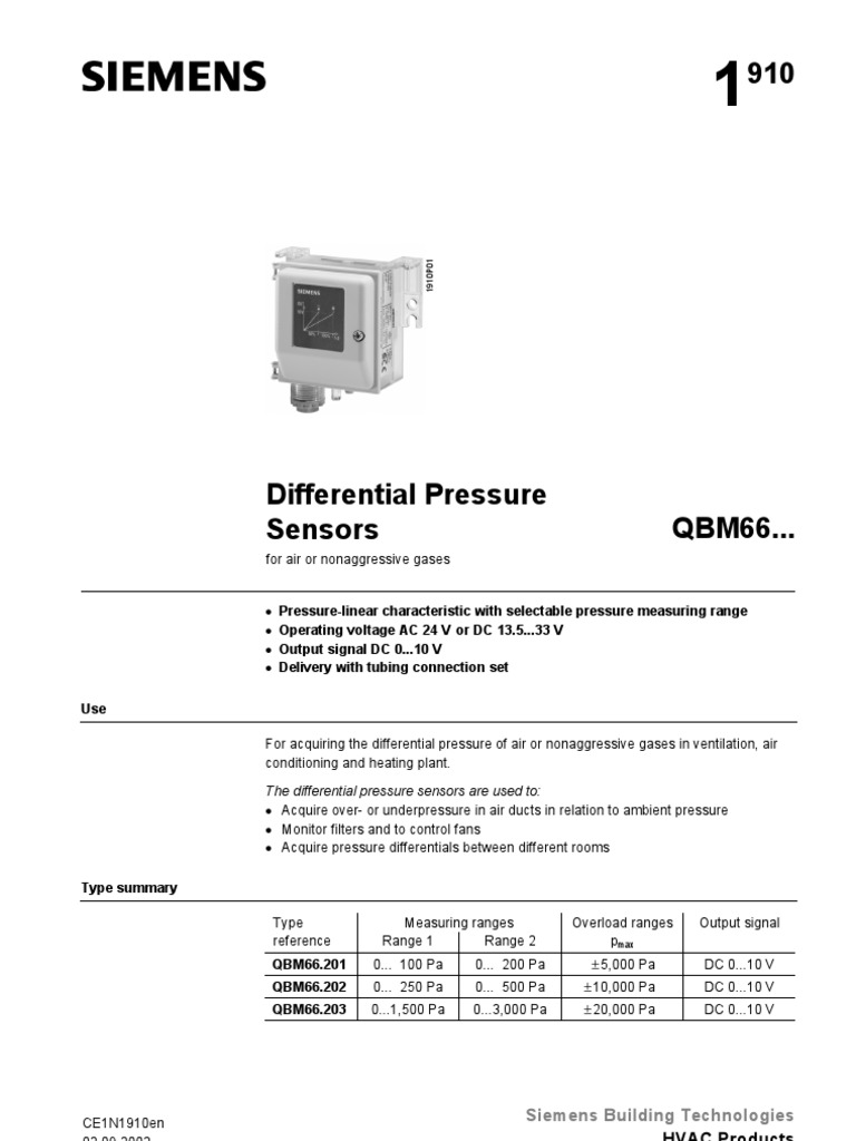 Sensor PDF Pressure Measurement Sensor