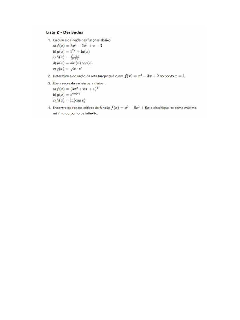 Lista 2 S | PDF
