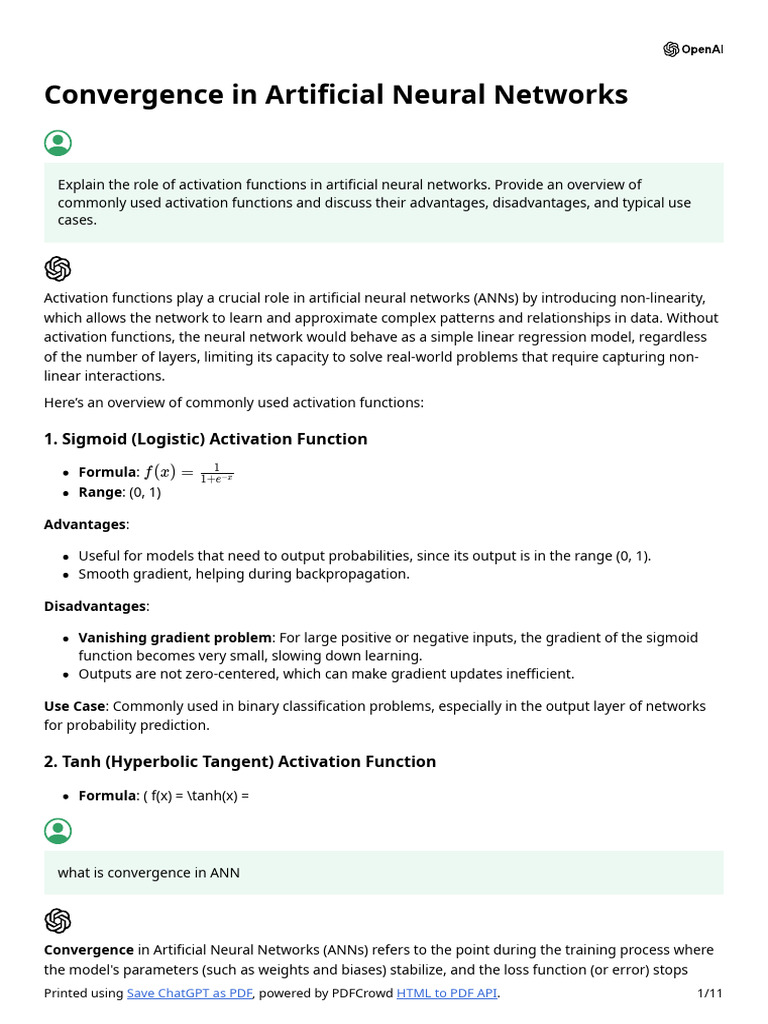 Activation Functions in Neural Networks | PDF | Learning ...