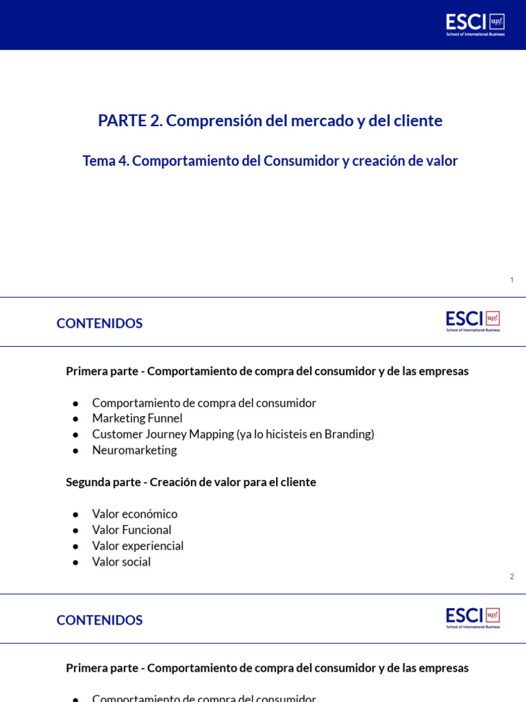 Comportamiento del Consumidor y Valor | PDF | Comportamiento | Marketing