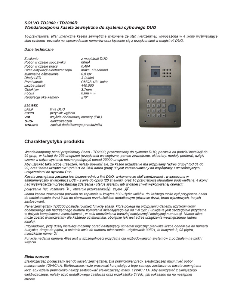 SOLVO-TD2000-TD2000R-pdf | PDF