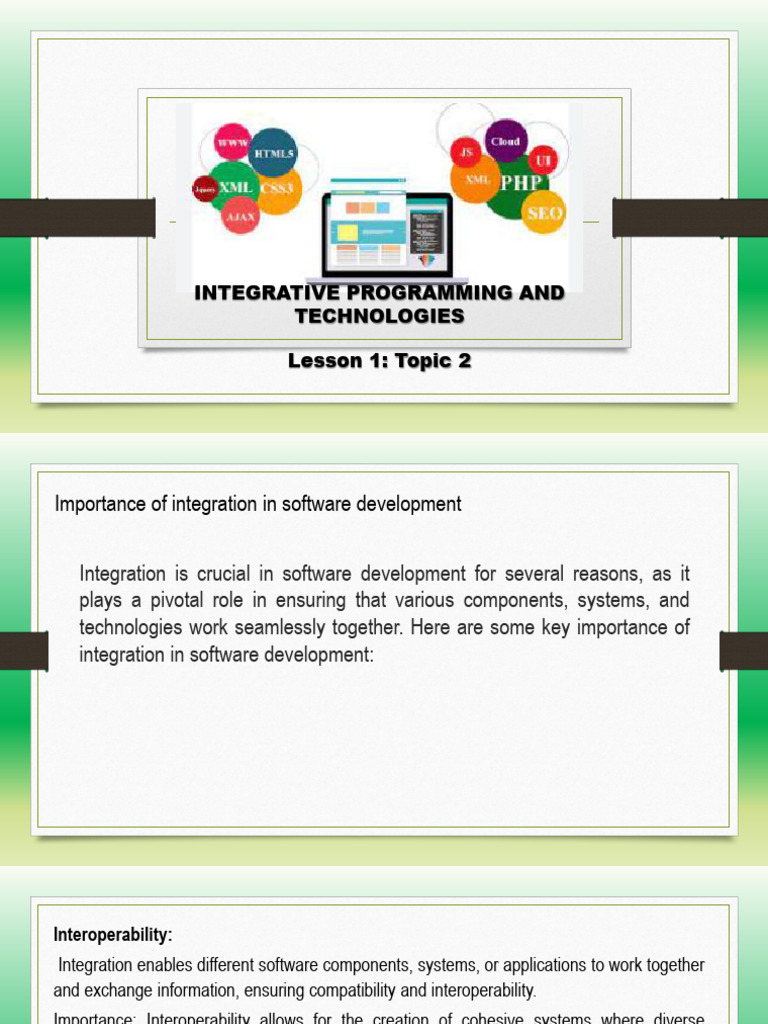 Importance of Integration in Software Development | PDF | Software ...