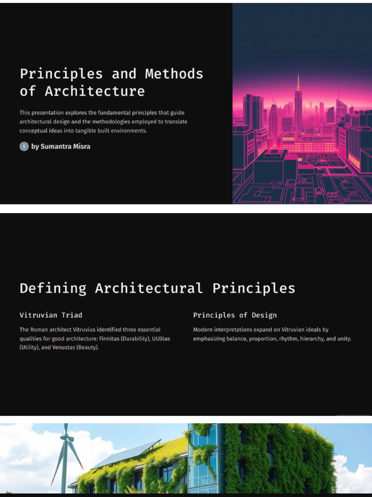 Principles and Methods of Architecture | PDF