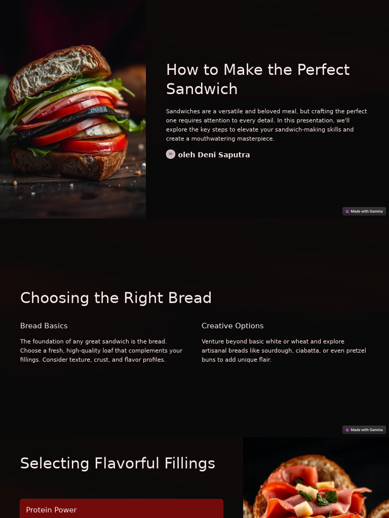 Perfect Sandwich-Making Guide | PDF | Breads | Sandwich