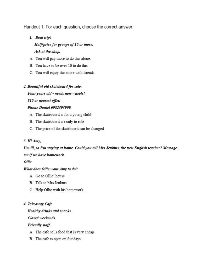 Handout | PDF