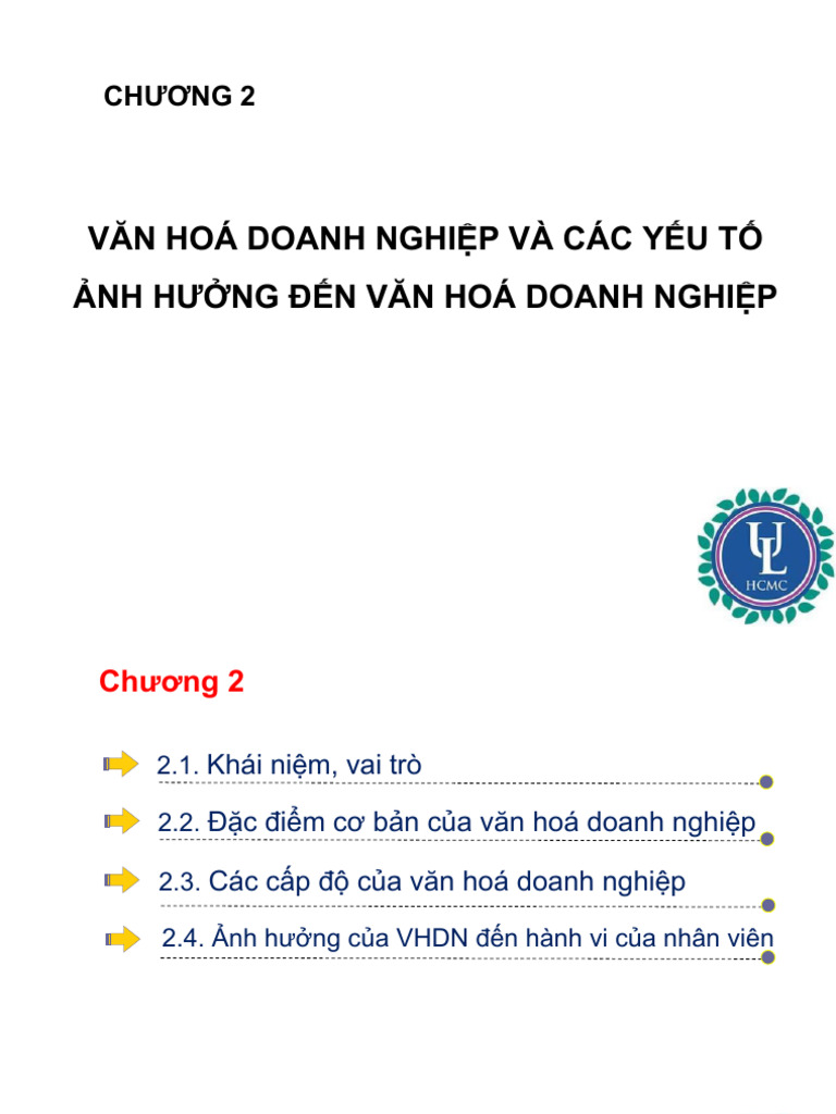 Chuong 2 Van Hoa Doanh Nghiep | PDF
