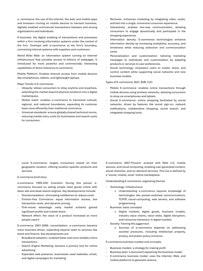 Electronic Business | PDF | E Commerce | Marketing