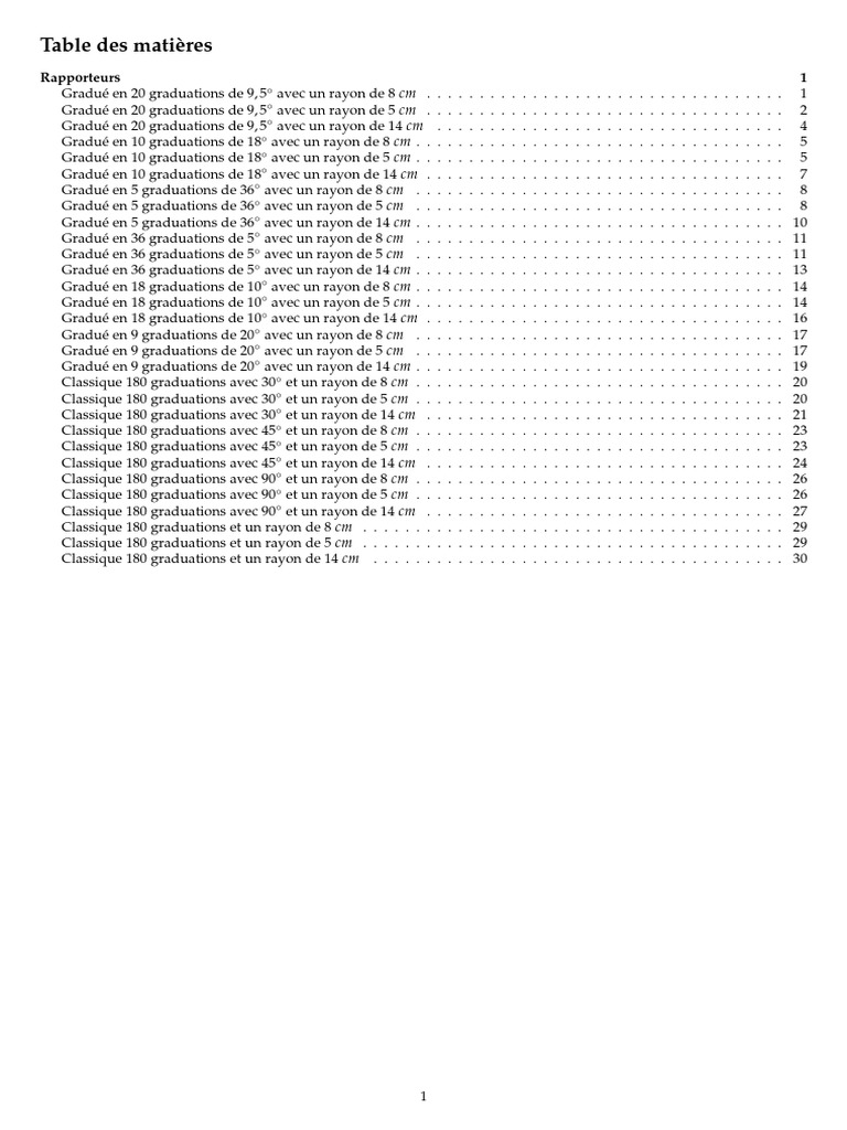 Rapporteurs à imprimer en PDF | PDF