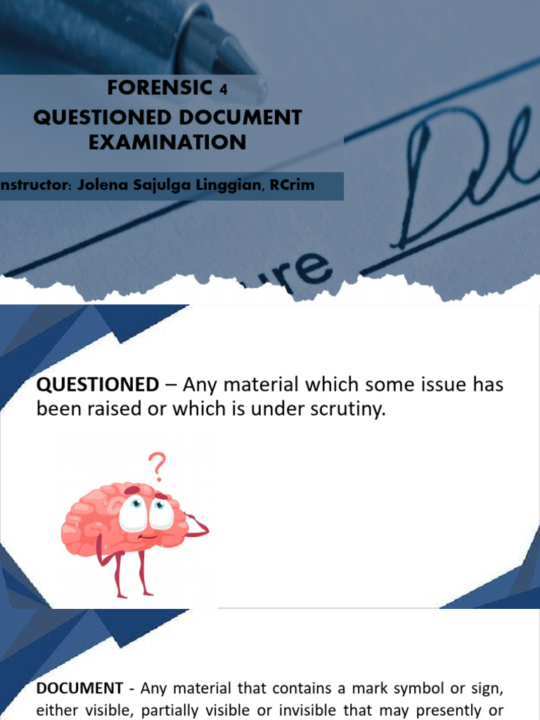 Forensic 4 Discussion | PDF | Pen | Writing