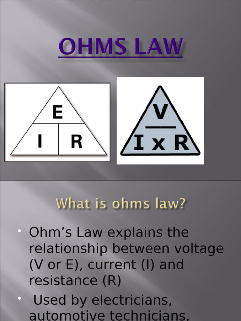 Understanding Ohm's Law Basics | PDF