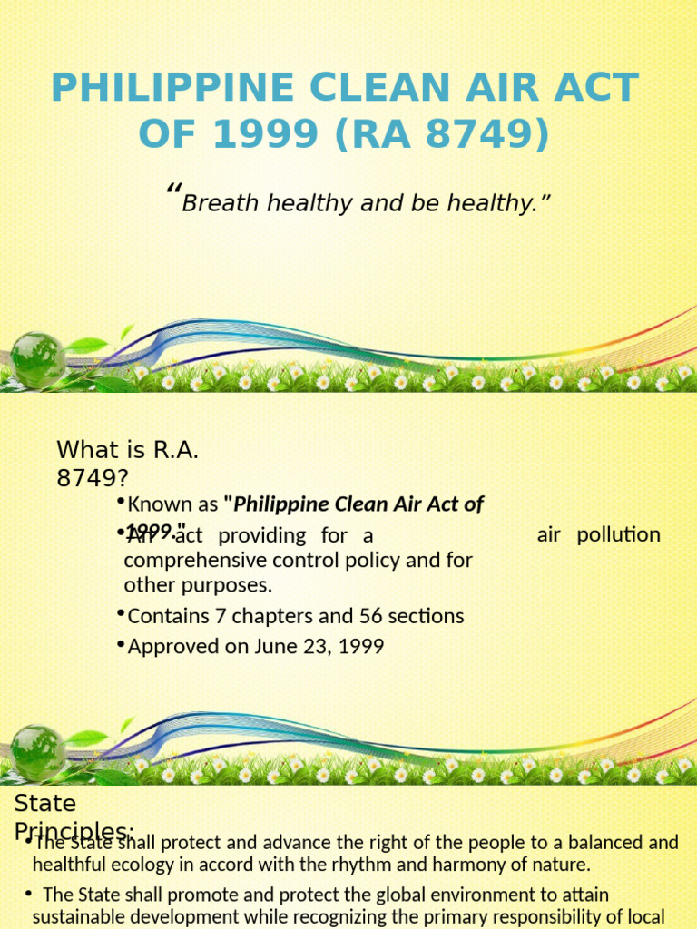 Ordinance Violating RA 8749 Provisions | PDF | Air Pollution | Exhaust Gas