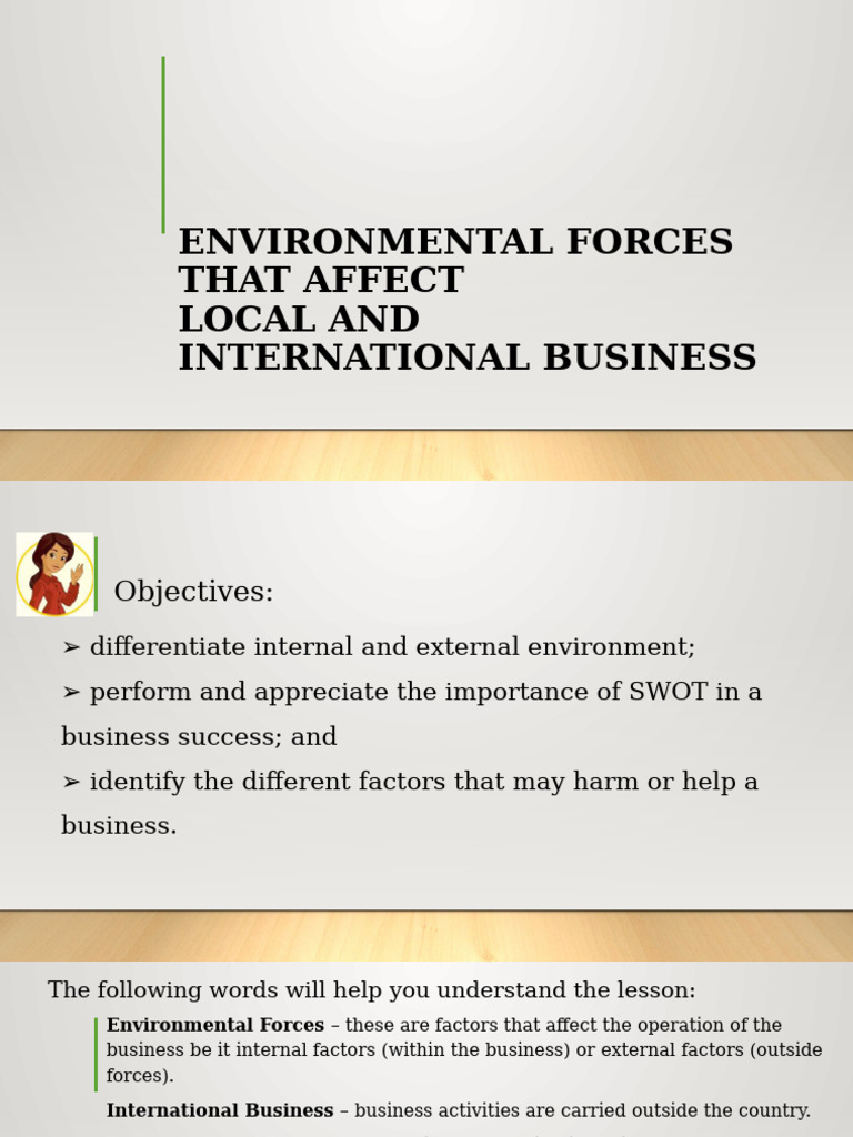 Environmental Forces in Business Analysis | PDF | Swot Analysis | Business