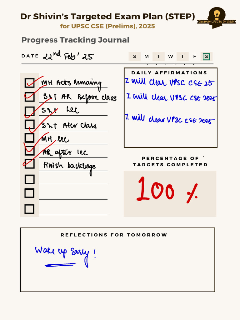 Daily Target Tracker | PDF
