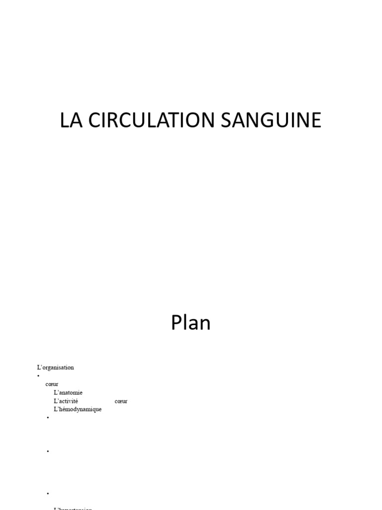 Comprendre la circulation sanguine | PDF | Vaisseau sanguin ...