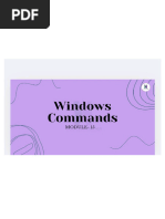 Windows 11 Commands Cheat Sheet | PDF