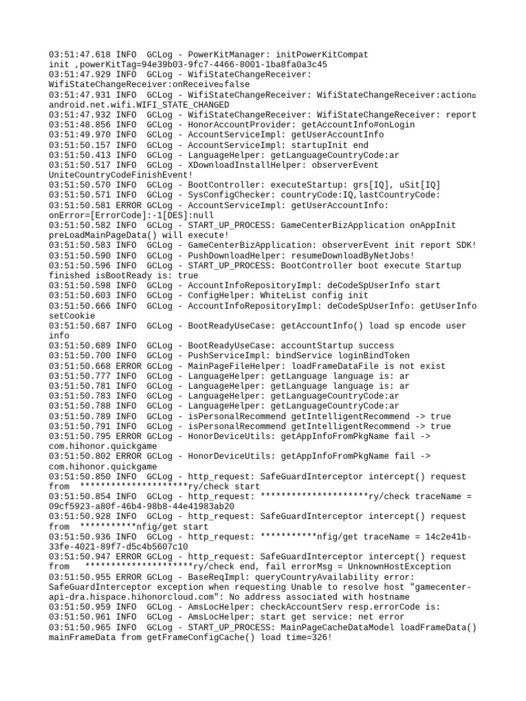 GameCenter API Log Analysis | PDF | Application Layer Protocols | Web ...