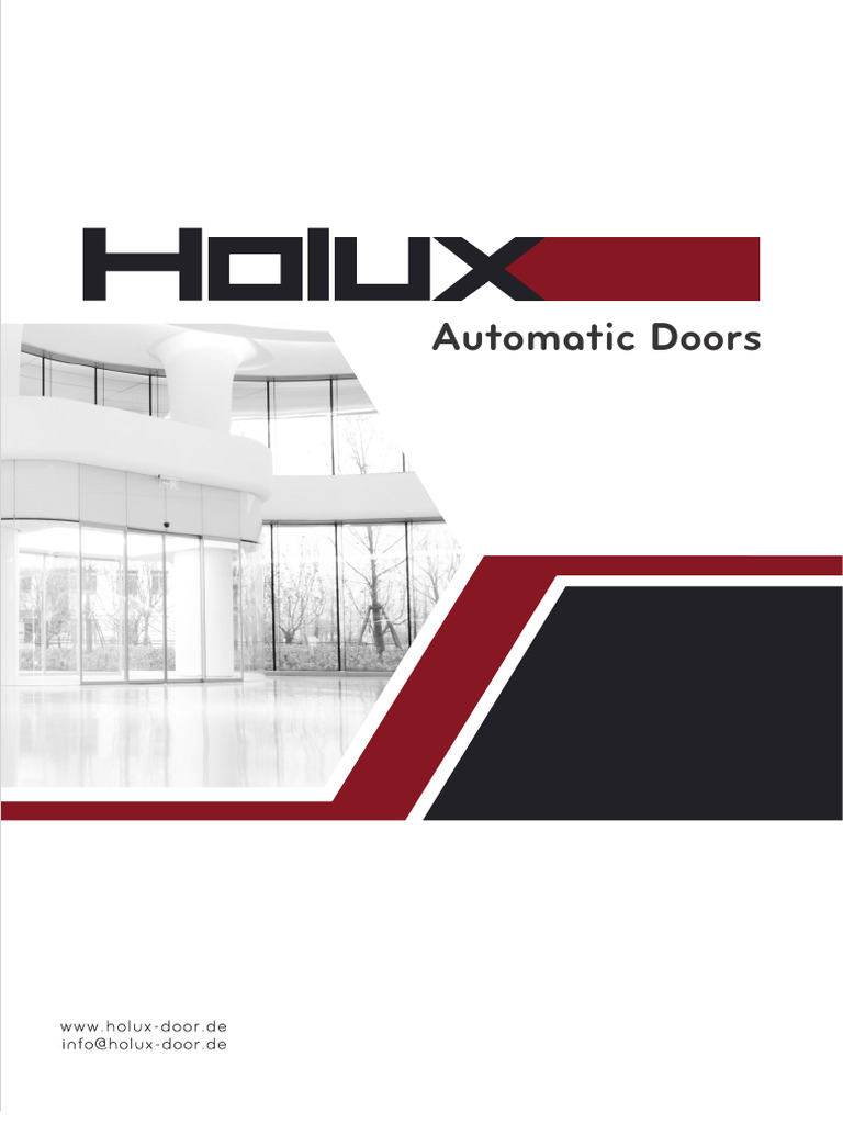 Holux X4 Automatic Door Specifications | PDF | Switch | Manufactured Goods
