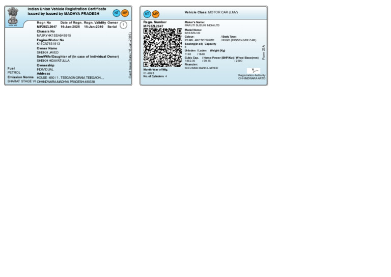 RC CARD | PDF | Automotive Technologies | Wheeled Vehicles