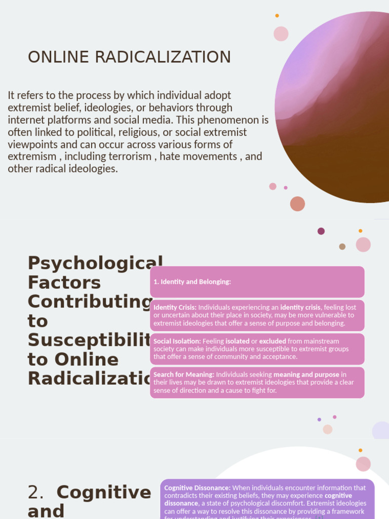 Understanding Online Radicalization Factors | PDF | Extremism ...
