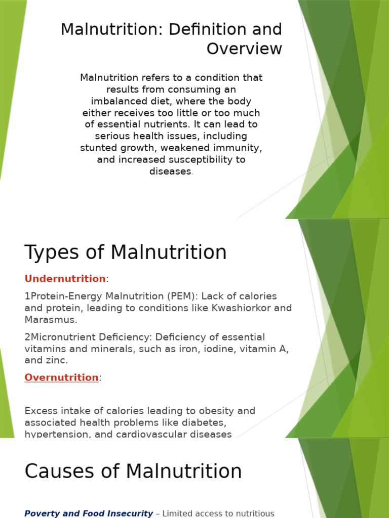 Malnutrition 2 Pdf Malnutrition Nutrition