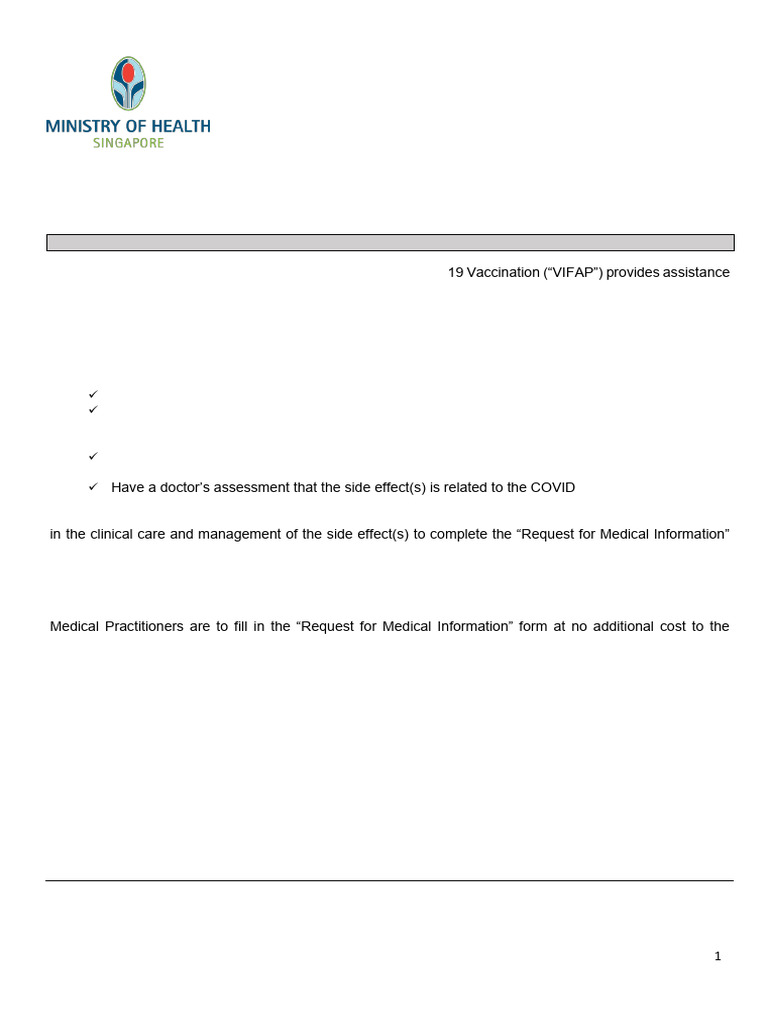 VIFAP Request For Medical Info Form - Sep24 | PDF | Medical Specialties ...