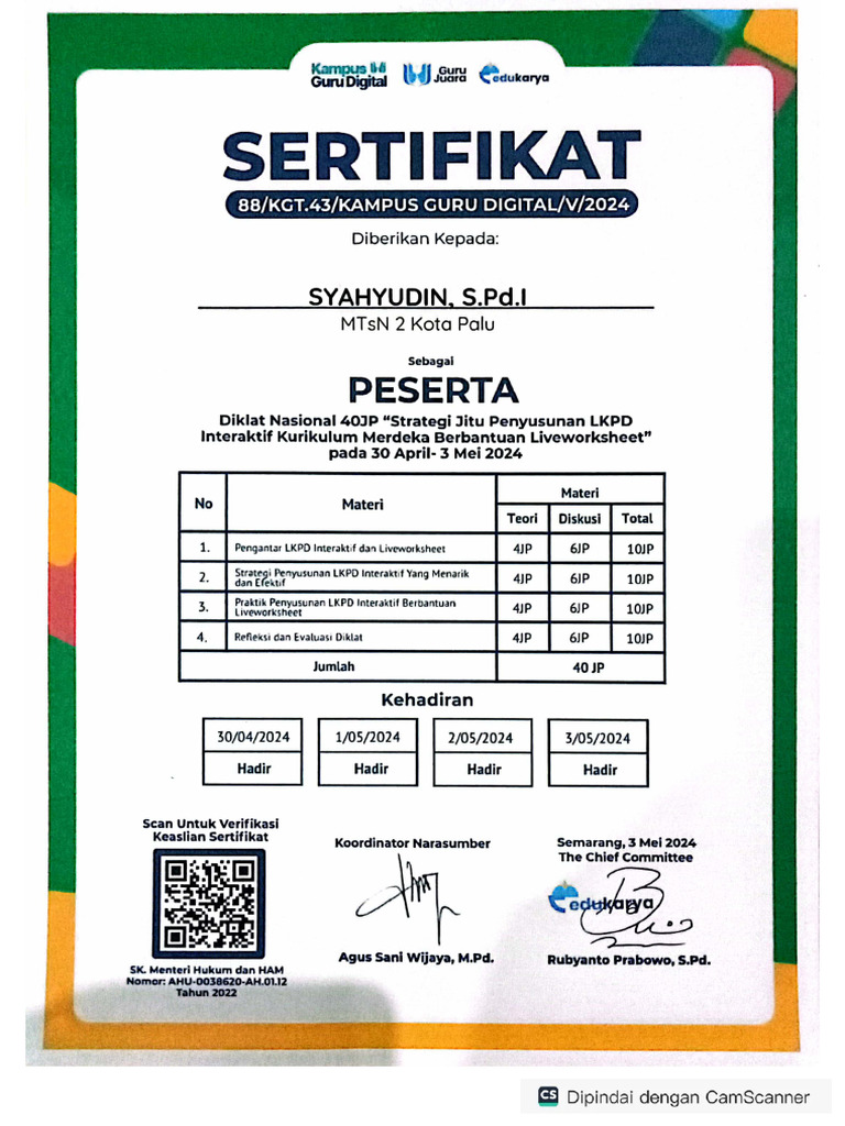 Sertifikat 7 Pdf